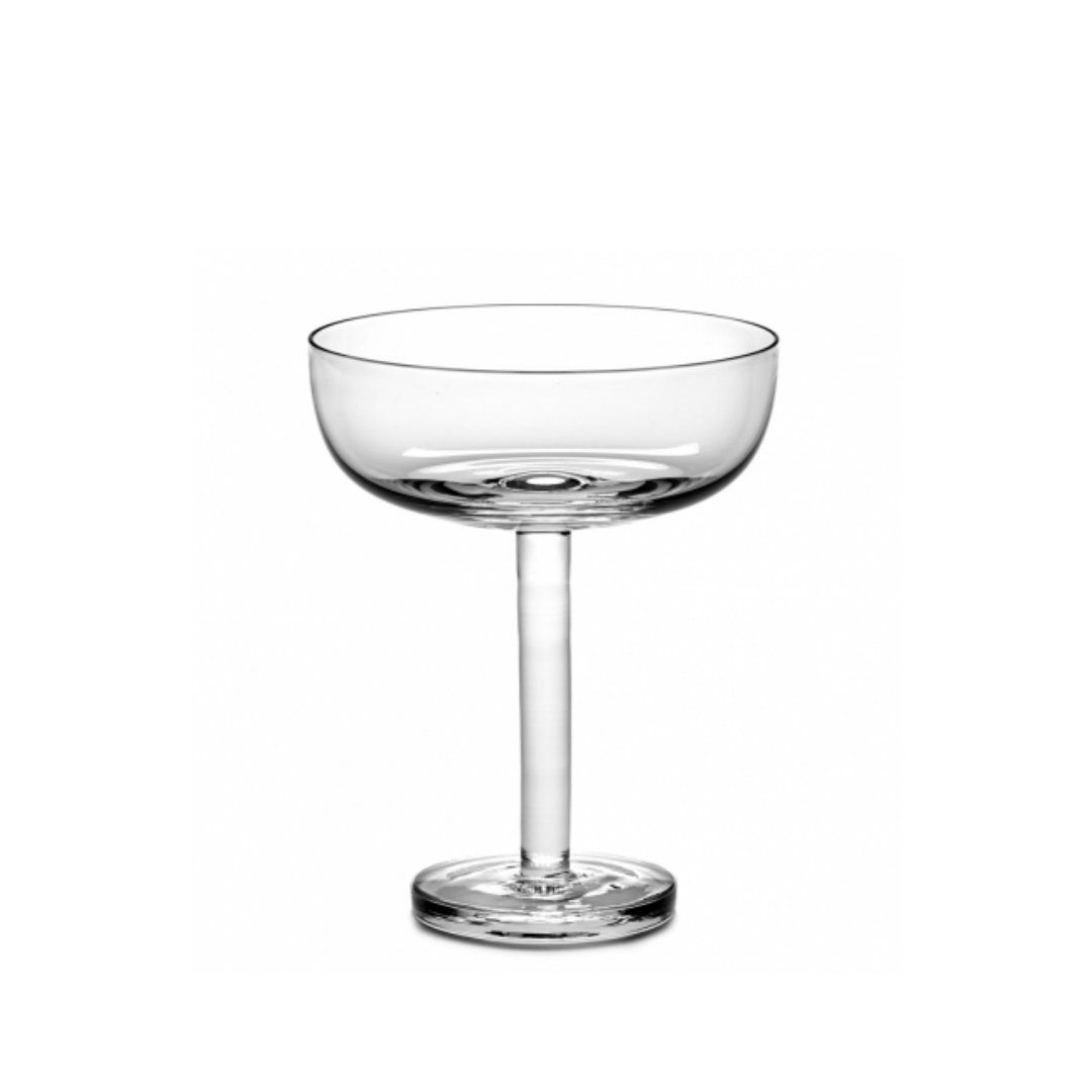Set Of Champagne Coupe Glasses Motif
